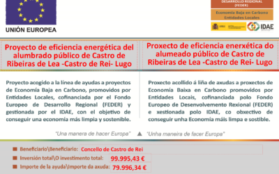 Proyecto de eficiencia energética del alumbrado público de Castro de Ribeiras de Lea ‐Castro de Rei‐ Lugo